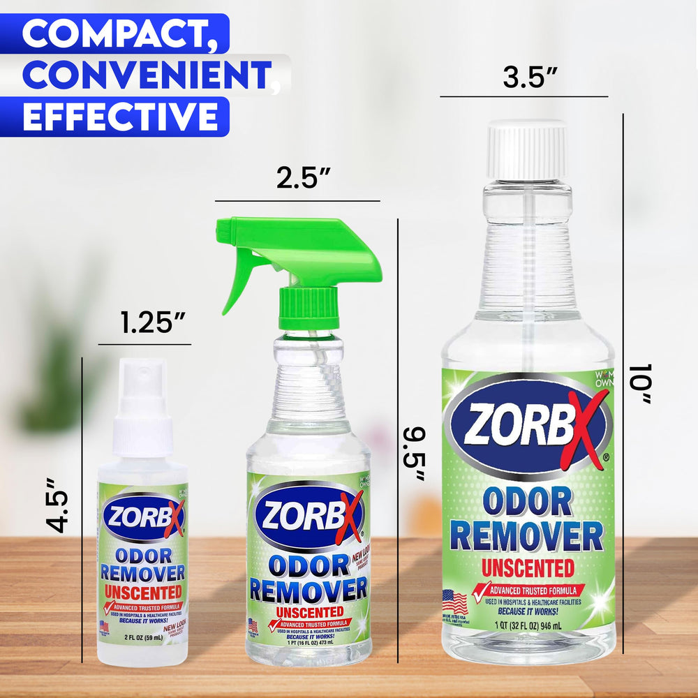 ZORBX car travel odor remover for on the go freshness