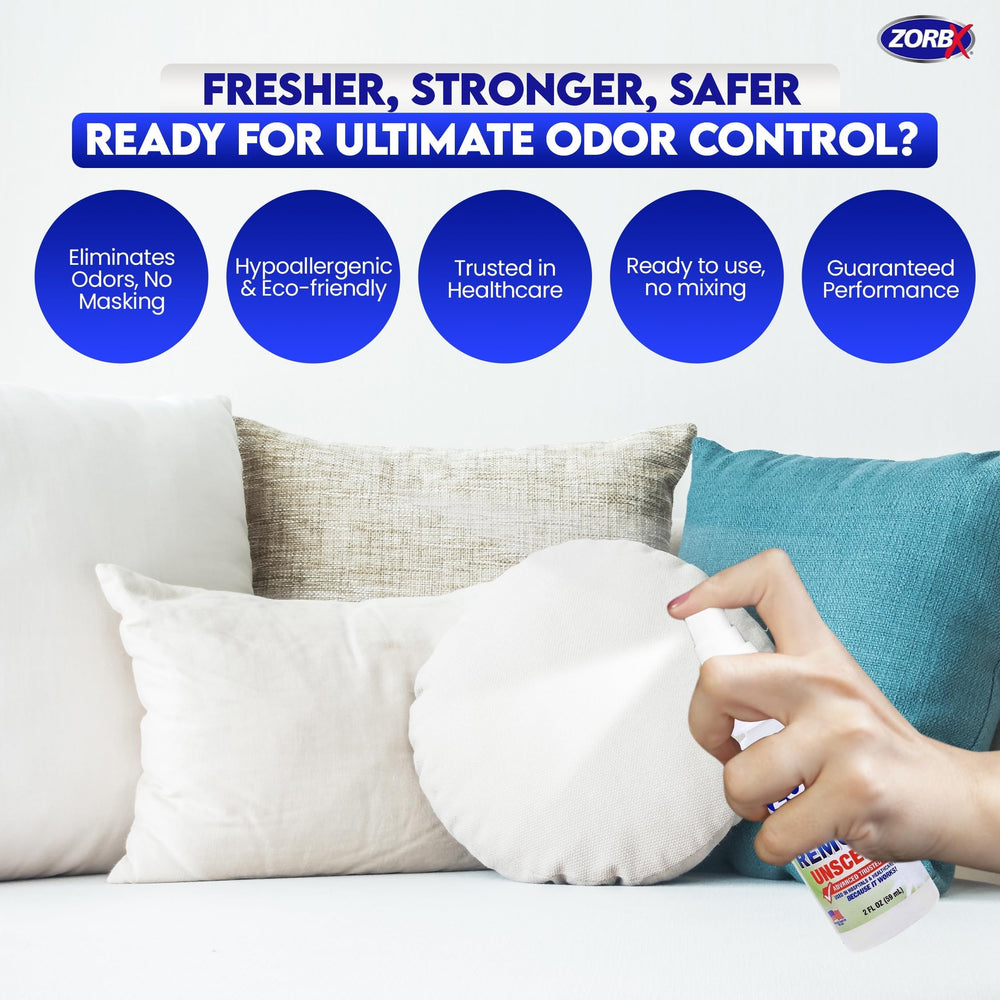 ZORBX hospital-grade odor eliminator suitable for clinical spaces