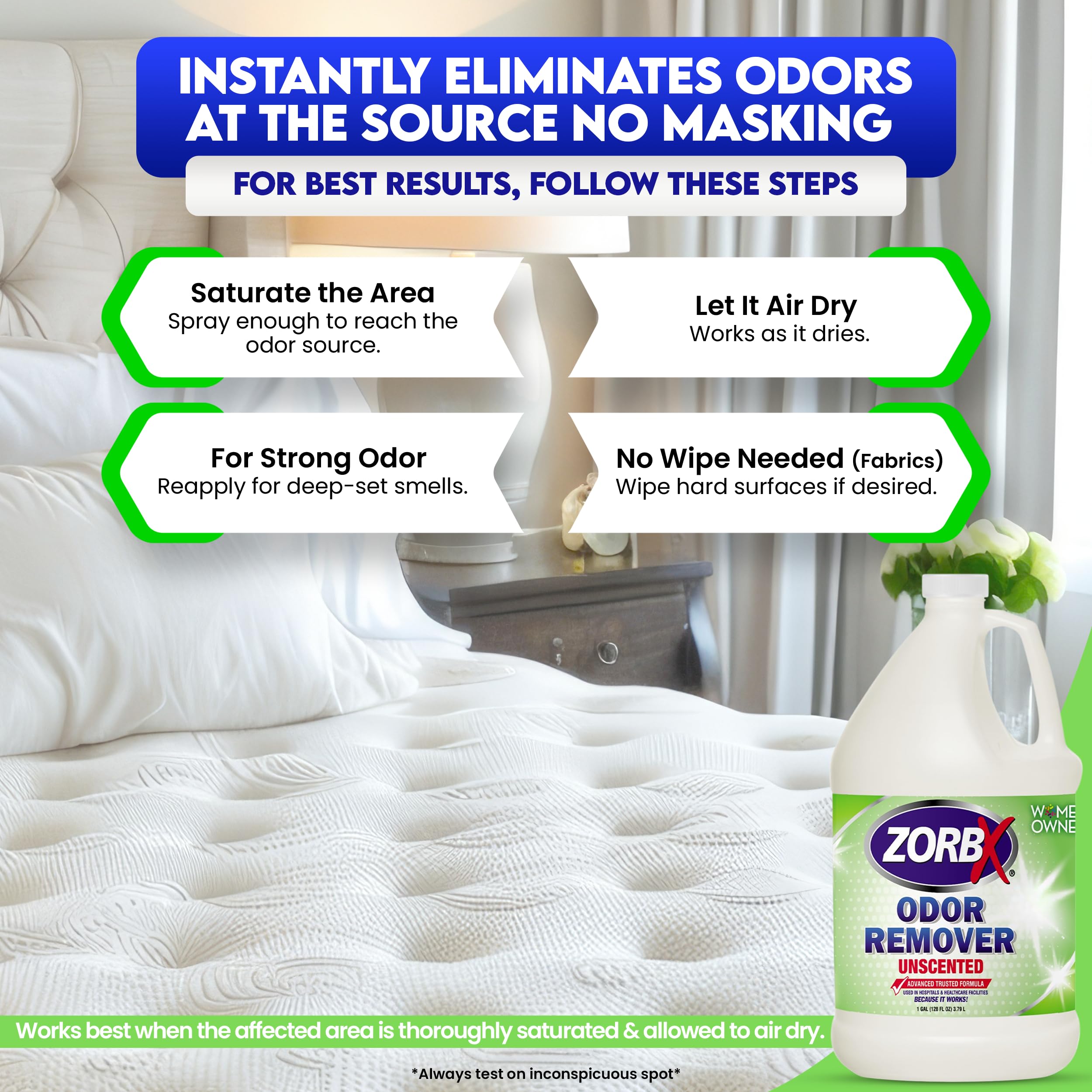 ZORBX hospital odor remover application spray helps staff manage strong smells confidently