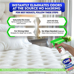 ZORBX unscented odor remover 16oz spray for rooms and offices