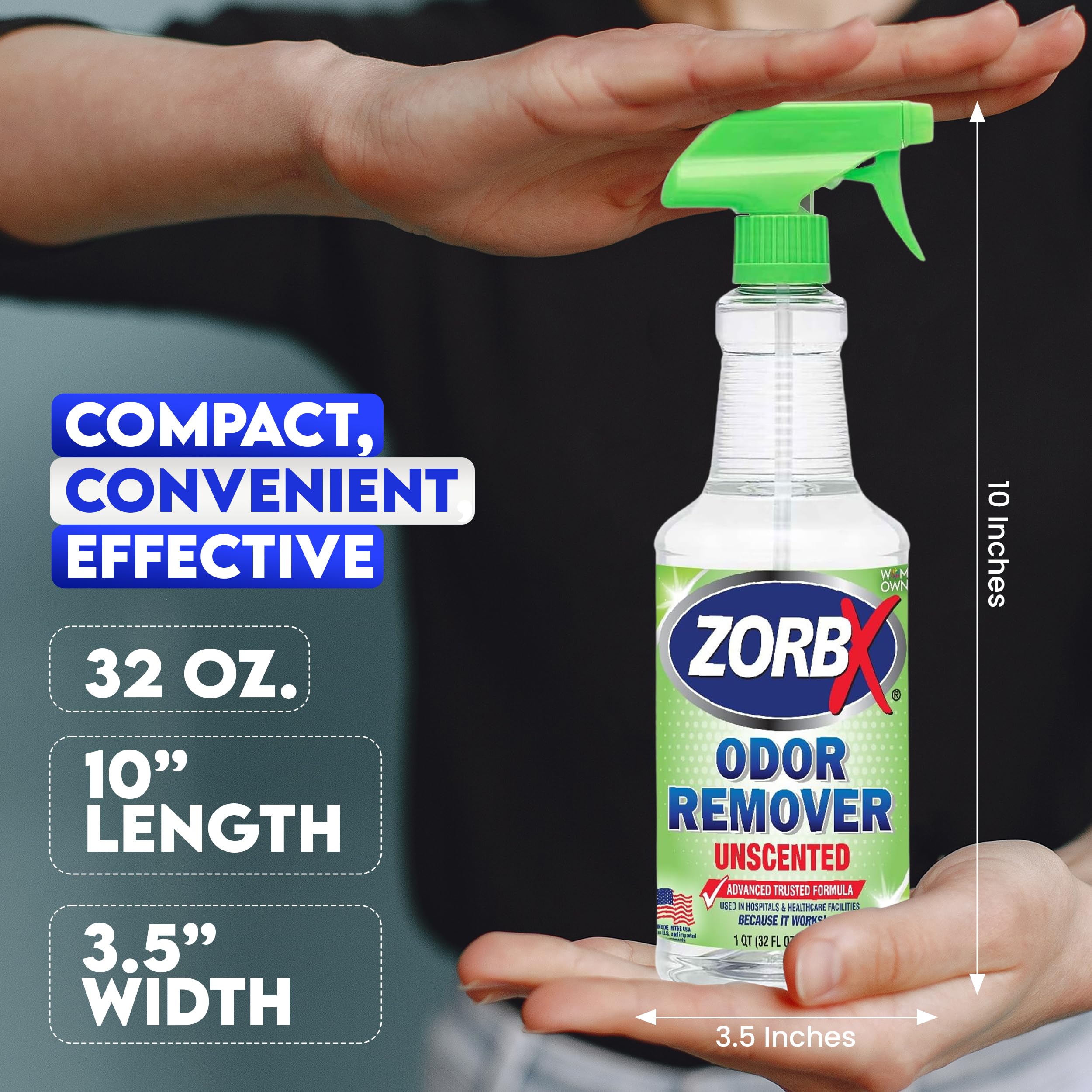 ZORBX trusted odor remover brand with quality and customer support