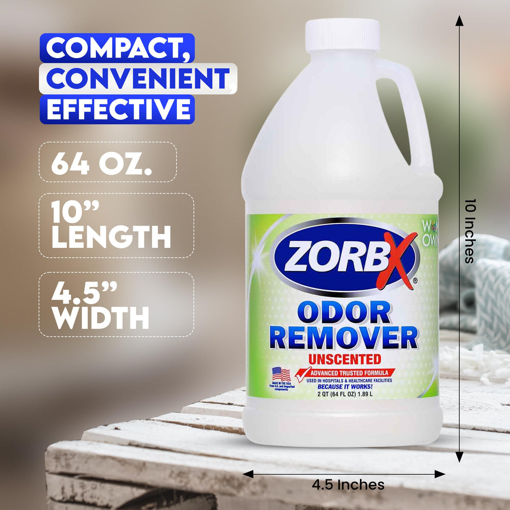 ZORBX Unscented Odor Eliminator cap and sprayer ease of use