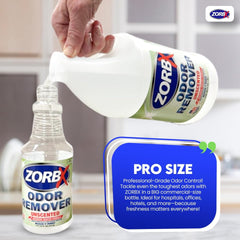 ZORBX Unscented Odor Eliminator spray action delivers fast odor neutralization