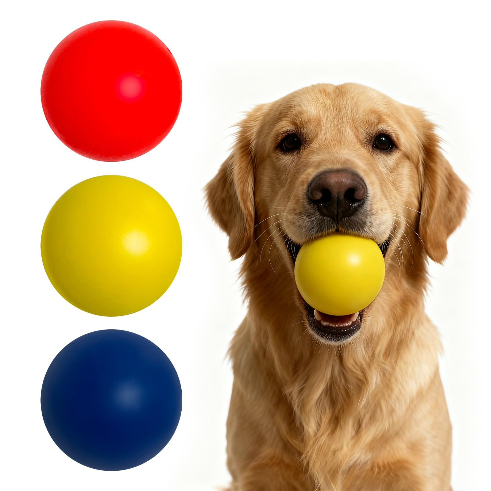 ZOTOYUAN dog chew ball red for indoor play and durable chewing.