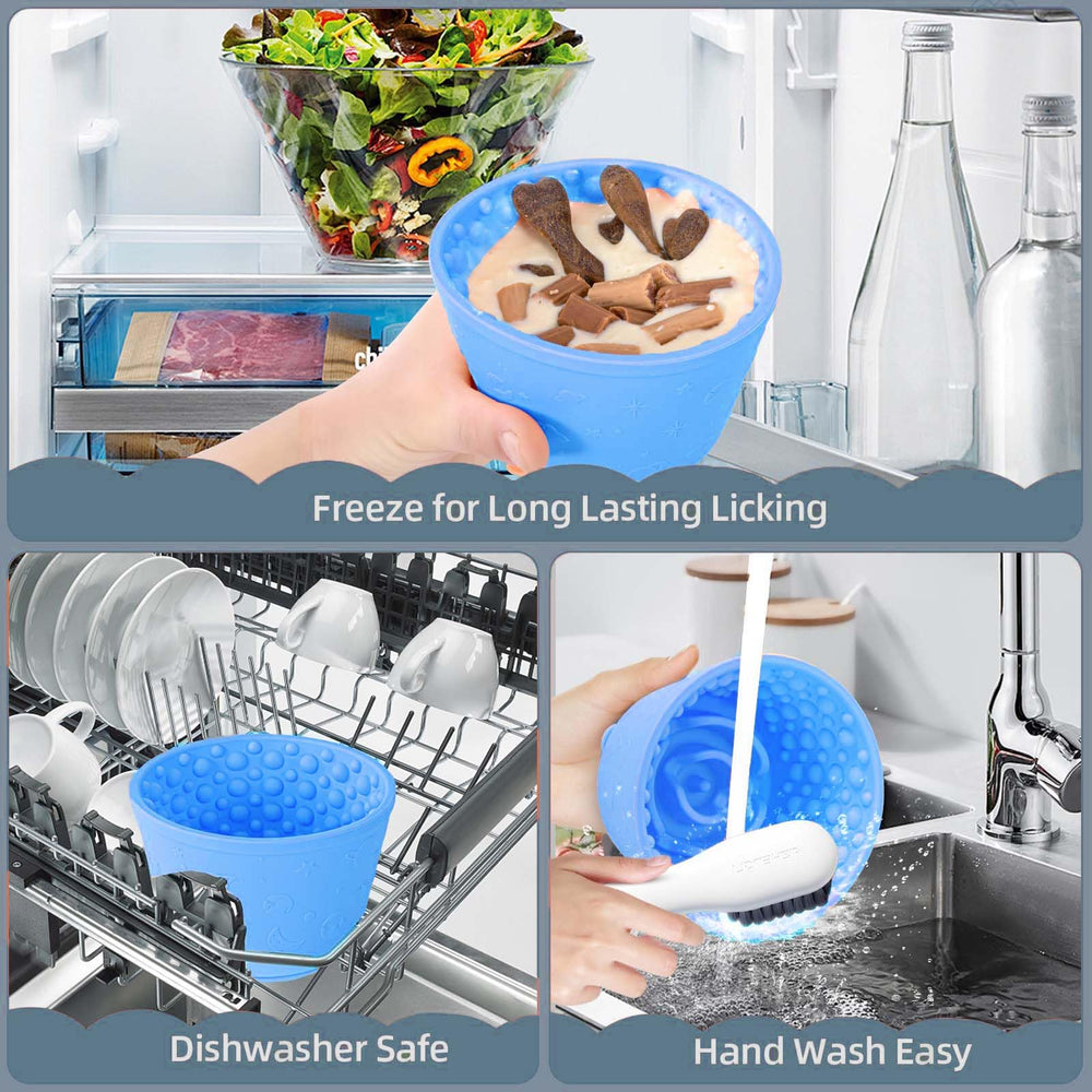 ZOURYNUA compact bowl suitable for different dogs and stable on counters
