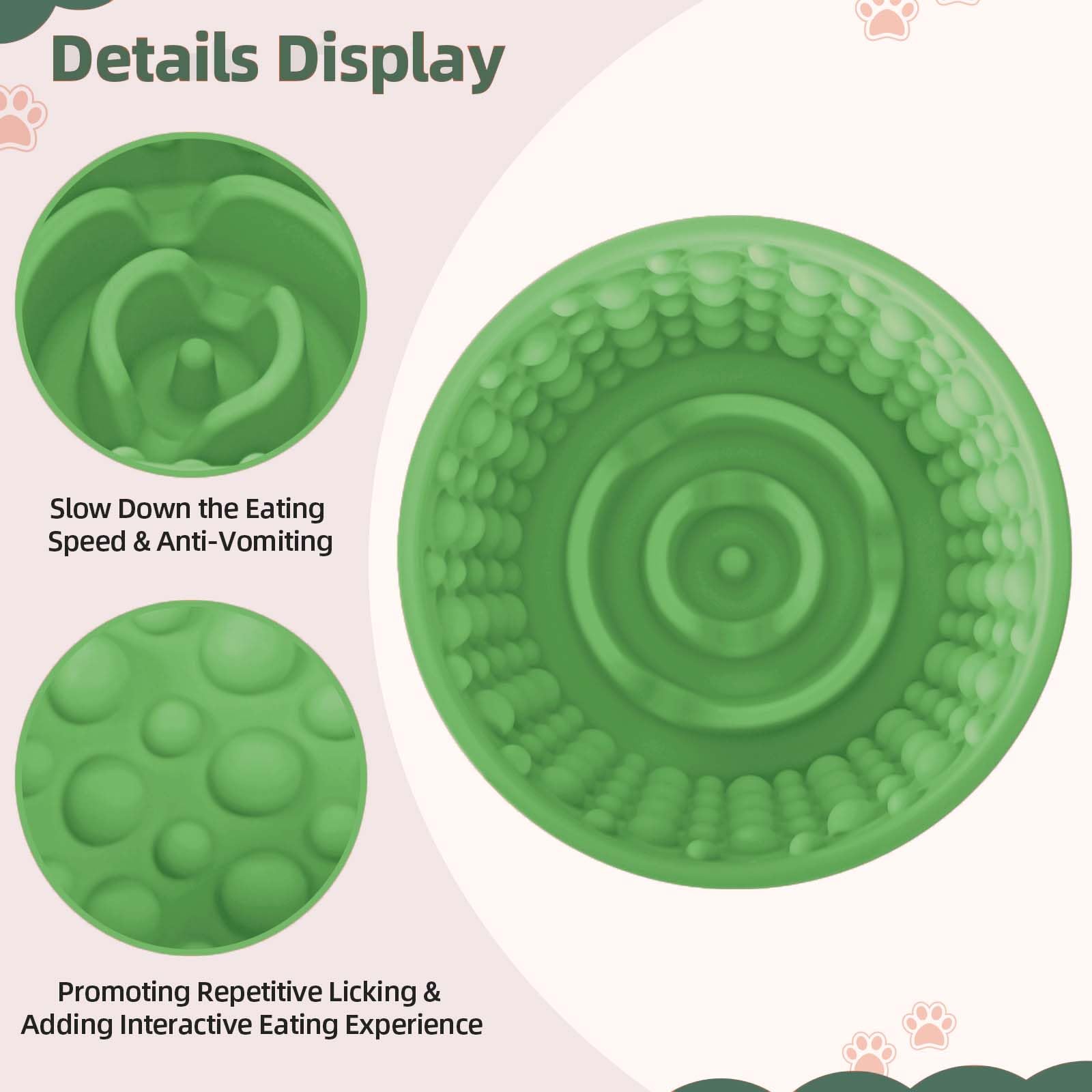 ZOURYNUA close-up of BPA-free silicone showing safe, flexible licking surface