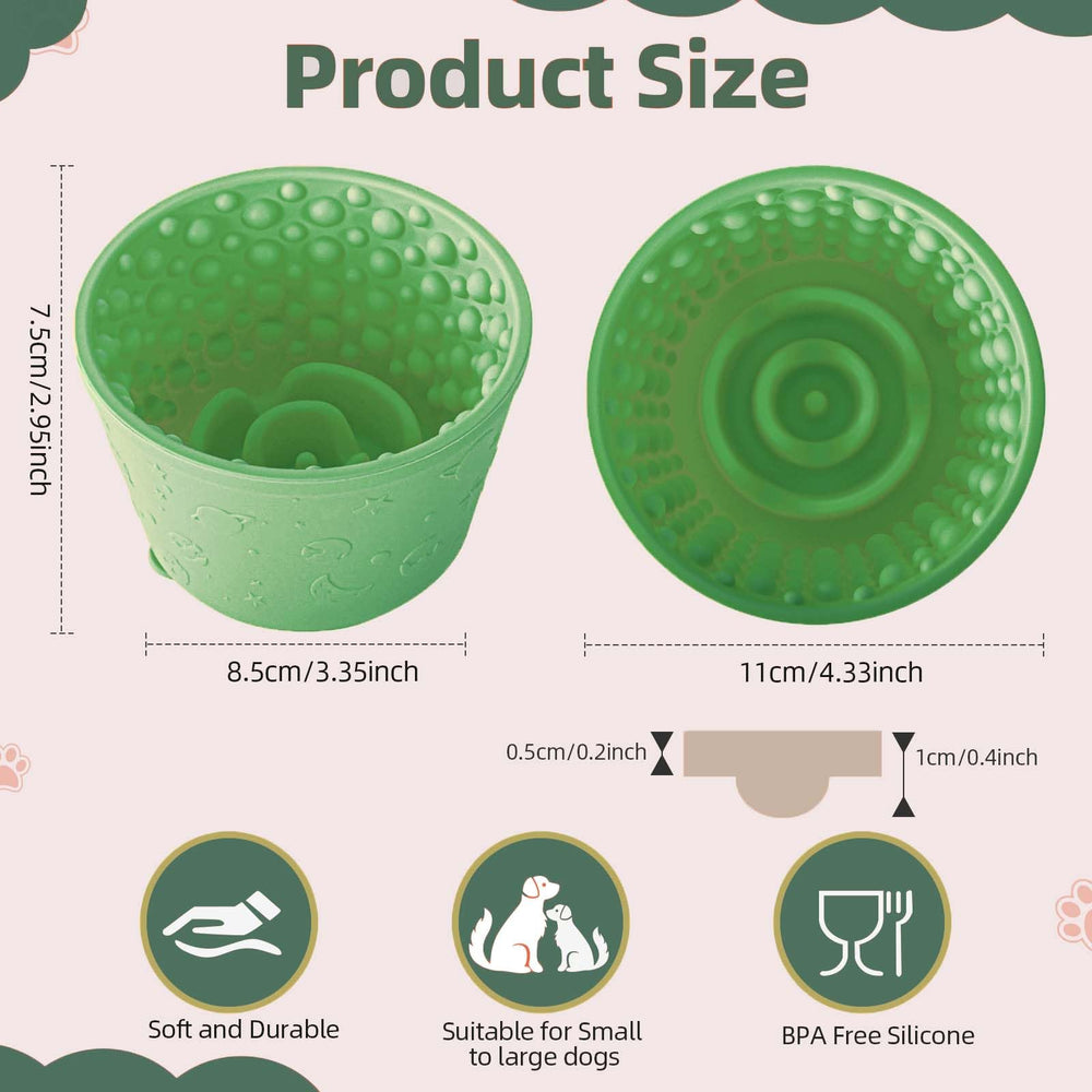 ZOURYNUA bowl viewed from the side highlighting non-slip base for stable feeding