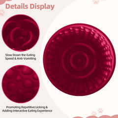 ZOURYNUA food-grade silicone construction ensures safe, flexible use during dog feeding.