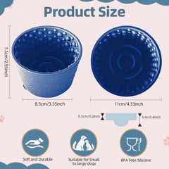 ZOURYNUA non-slip suction cup keeps bowl in place during meals.