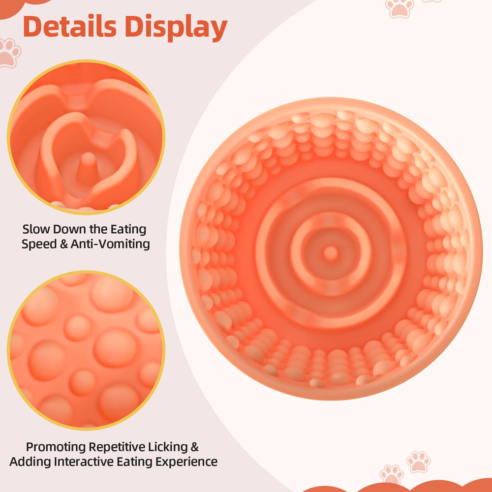 ZOURYNUA slow-feeder design extends mealtime with licking interaction.