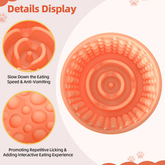 ZOURYNUA slow-feeder design extends mealtime with licking interaction.