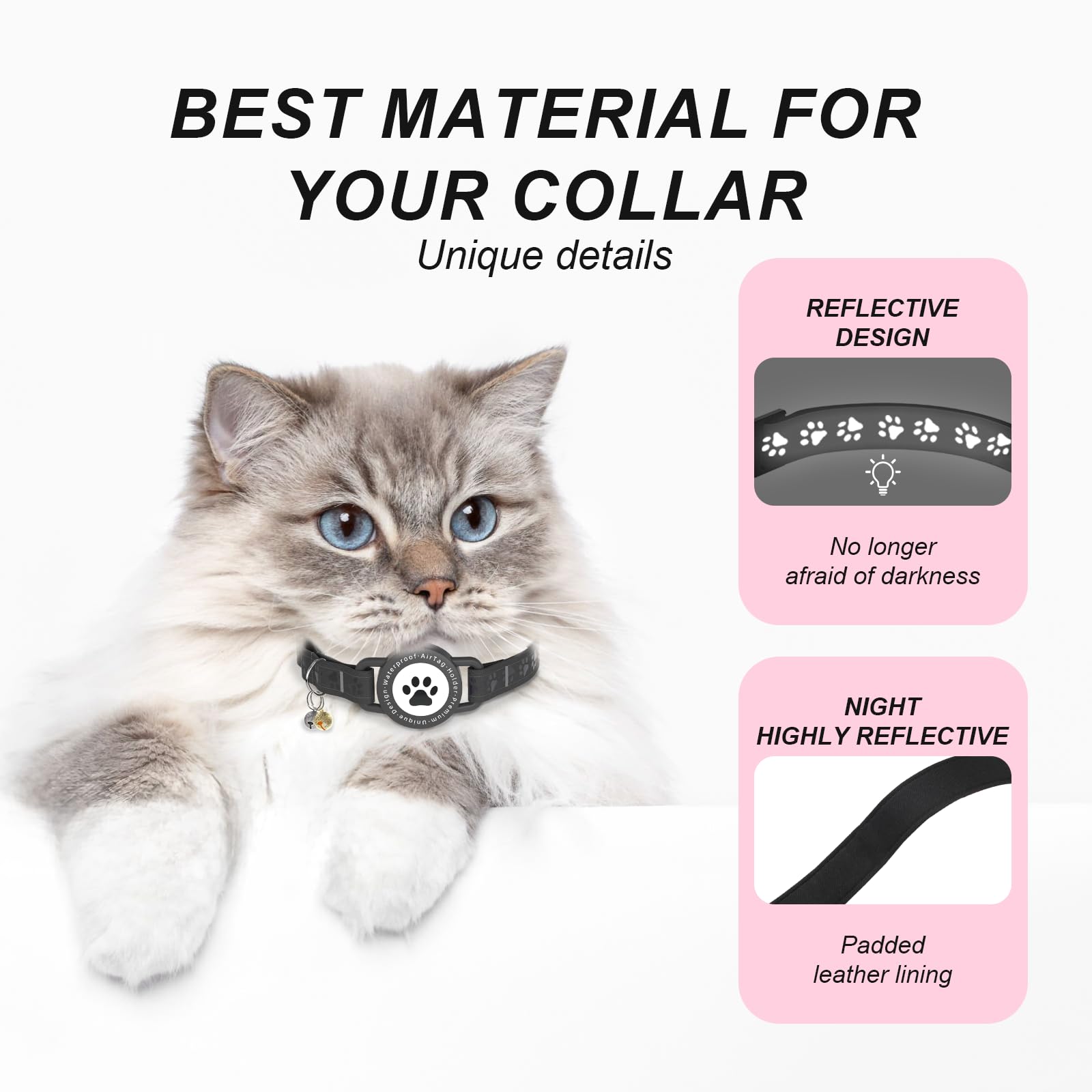 ZOWPET reflective nylon collar enhances nighttime visibility during outdoor play