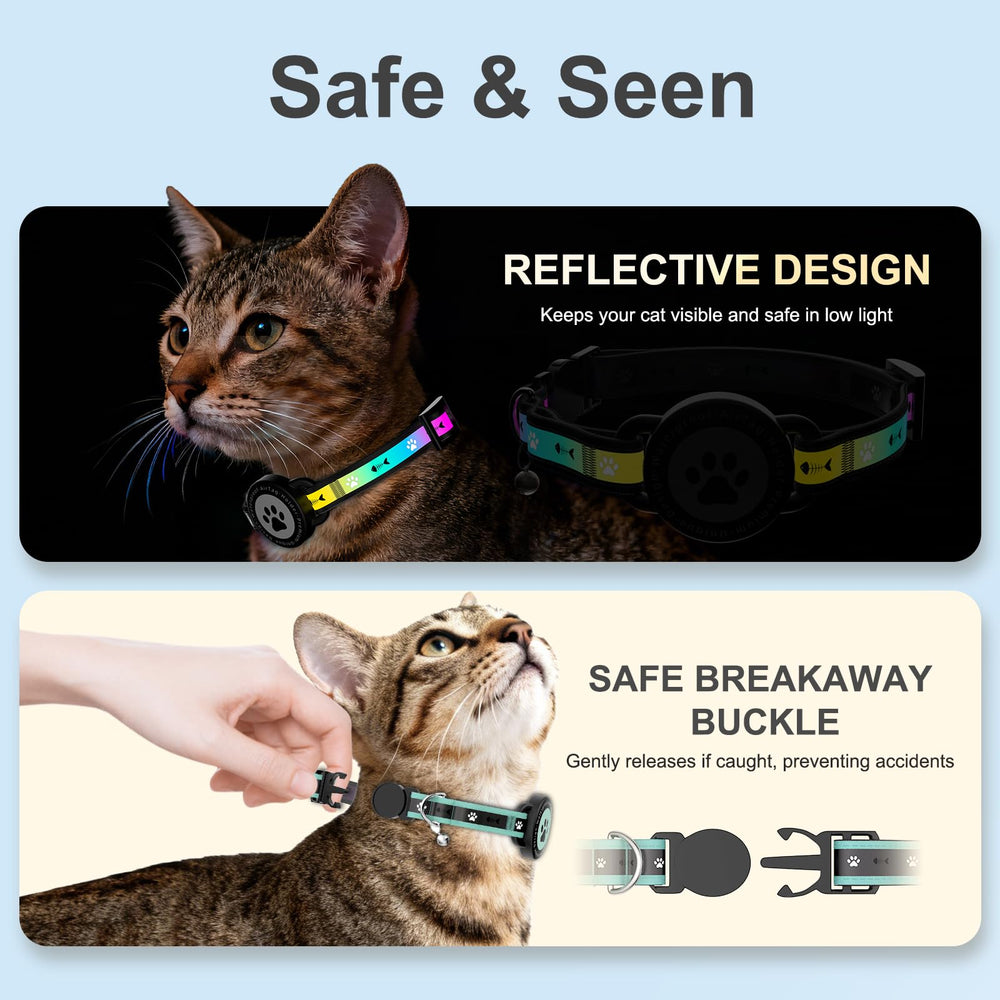 ZOWPET reflective strip collar enhances nighttime visibility and safety