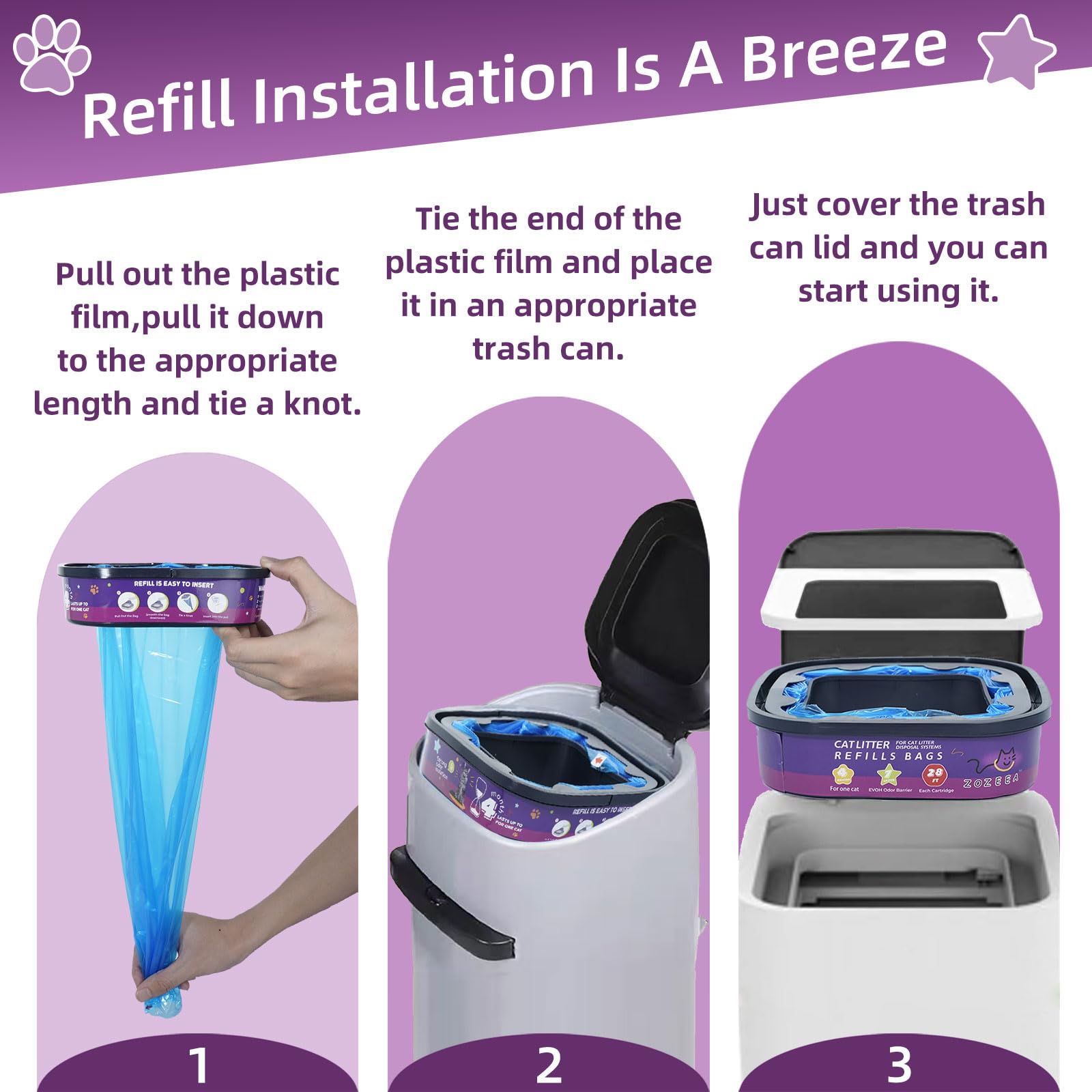 ZOZEEA compatibility with Genie Standard and Plus pails for versatile use