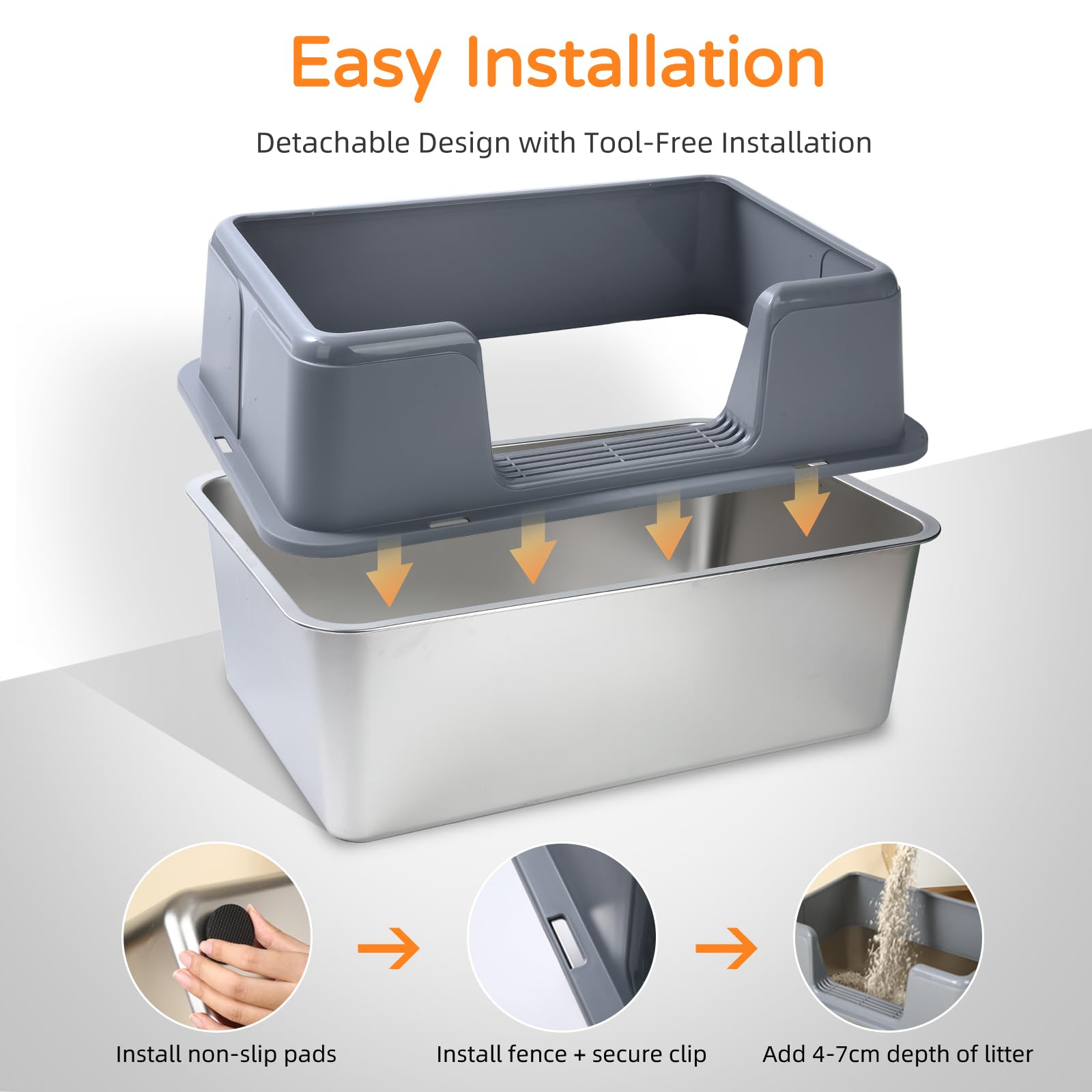 ZOZOO includes scoop and mat for organized, mess-free maintenance.