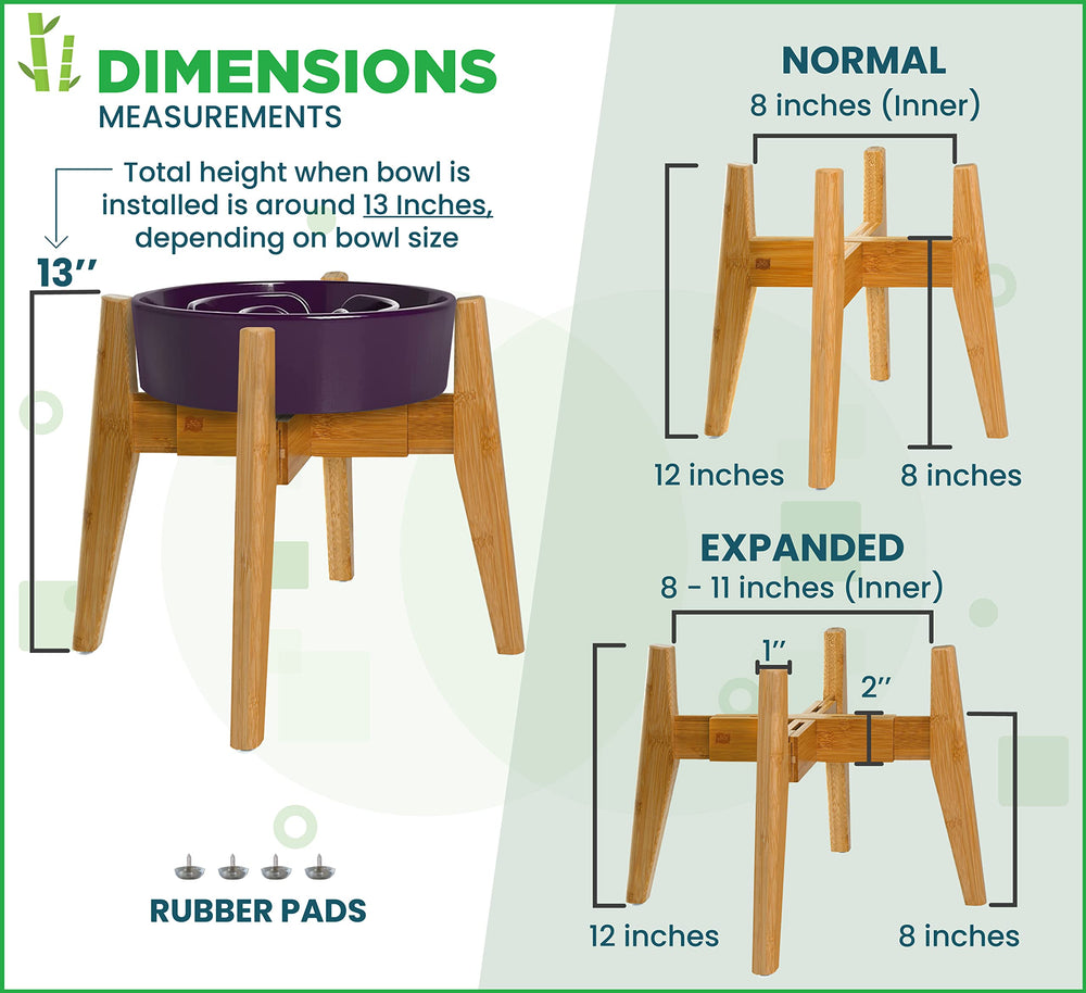 ZPirates adjustable stand fits 8 to 10 inch bowls securely