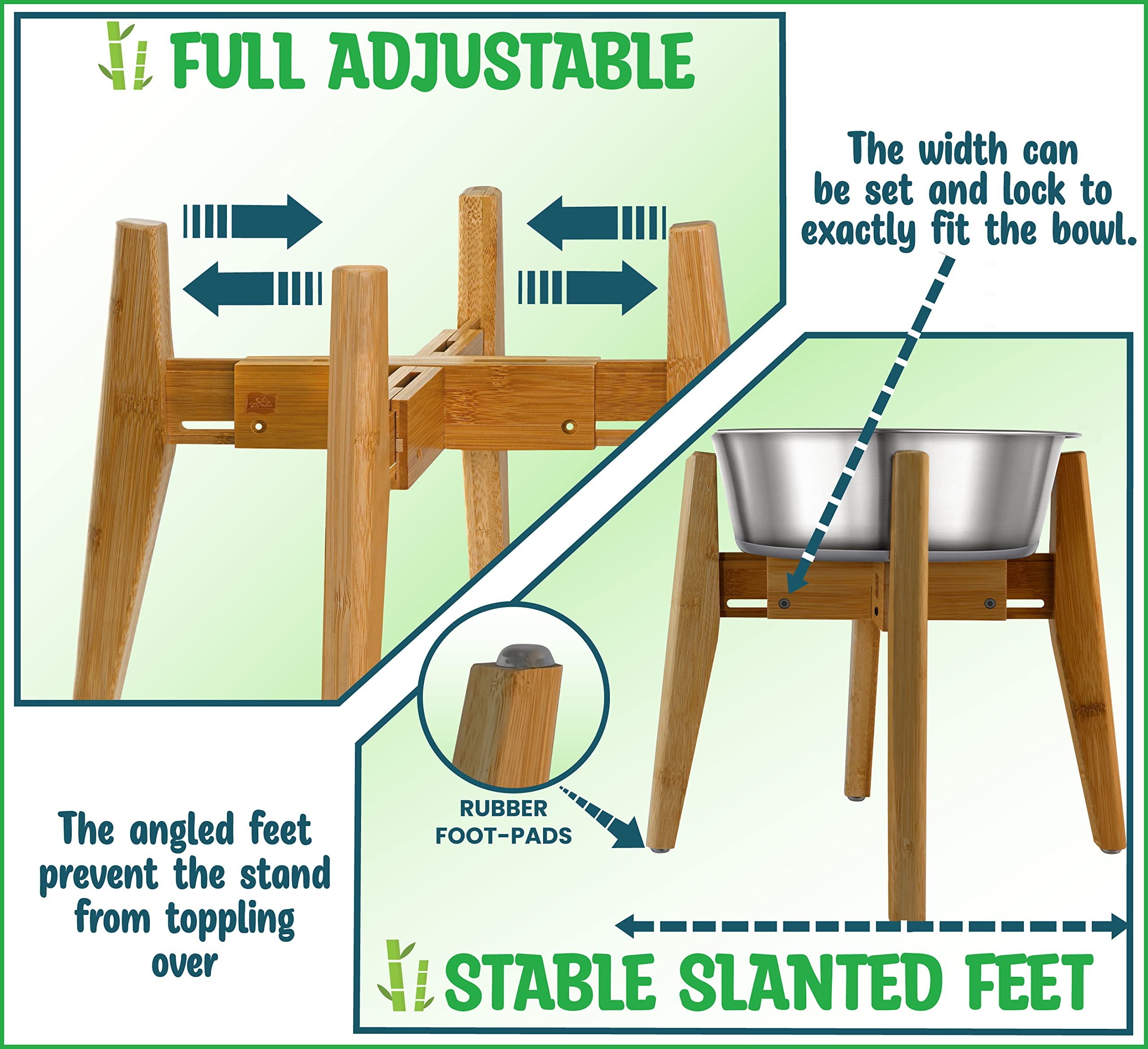 ZPirates bamboo construction provides sturdy support for daily use