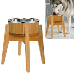 ZPirates elevated dog bowl and 12-inch stand for mid-large breeds, sturdy and ergonomic.