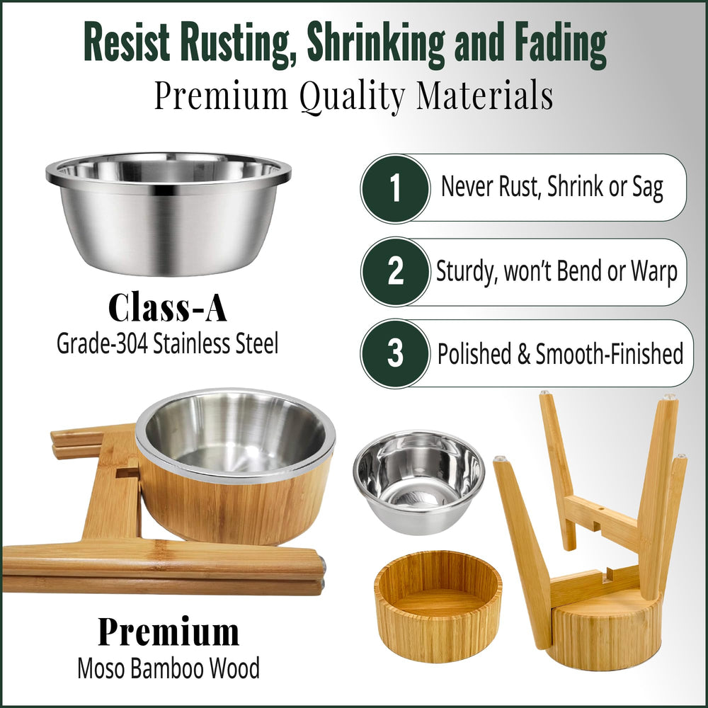 ZPirates stainless steel inner bowl resists rust and is easy to clean.