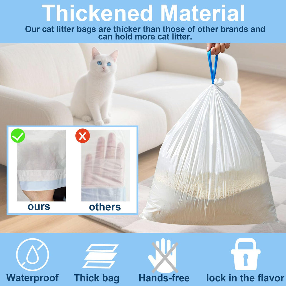 ZPSOX extra-thick, leakproof liner resists tears during scooping.