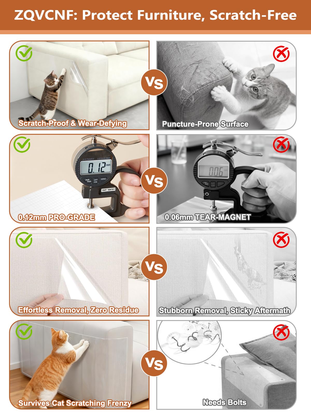 ZQVCNF no-trace adhesive leaves no marks after removal.
