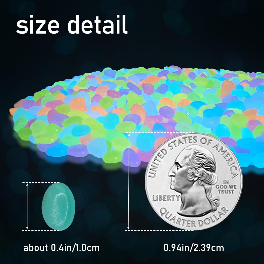 ZRAIUPUSA glow rocks enhance aquarium decor with safe nighttime color.