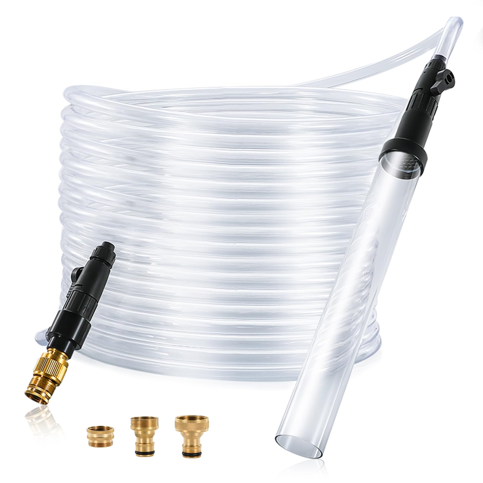 ZRDR aquarium siphon cleaner assembly demonstrates easy setup for efficient water changes.