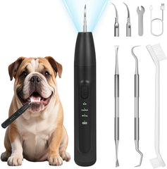 ZREVSB dog teeth cleaning kit device with three modes for gentle at-home care.
