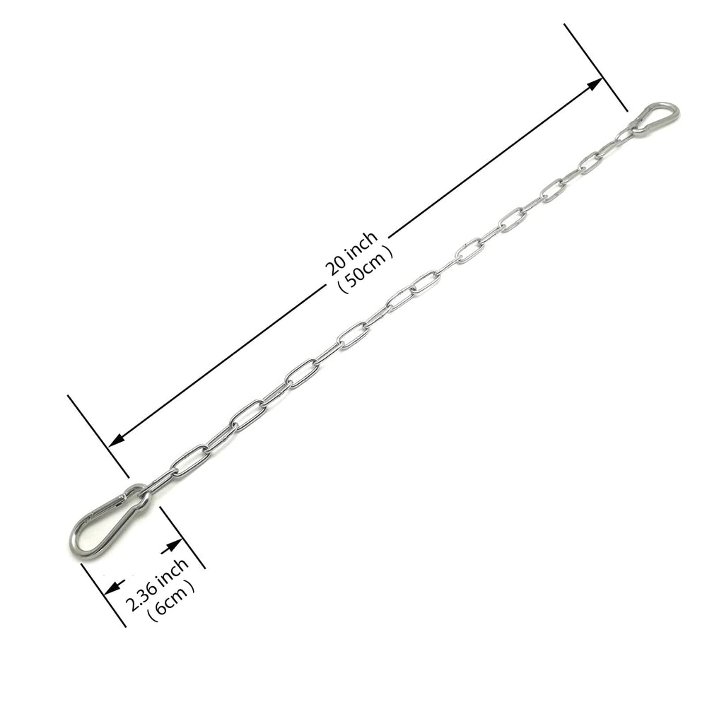 ZRruowin gate chain installation with spring hooks for quick, tool-free setup