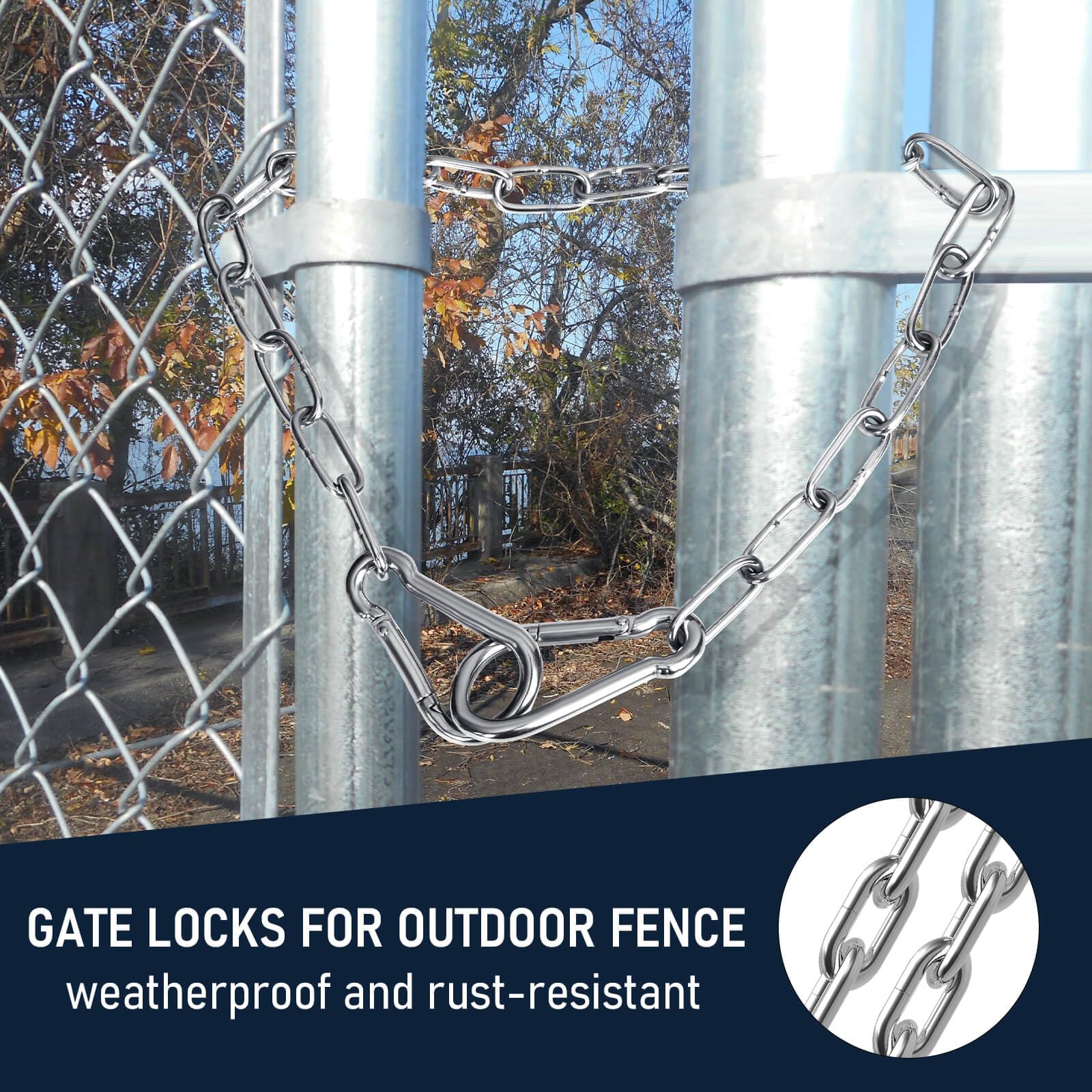ZRruowin gate chain attached to a hammock setup for safe, easy use