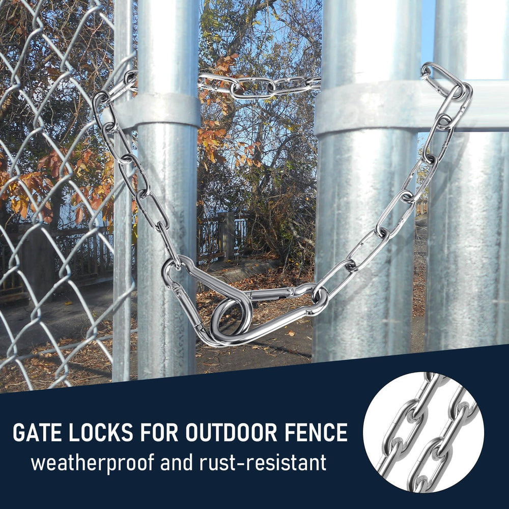 ZRruowin gate chain attached to a hammock setup for safe, easy use