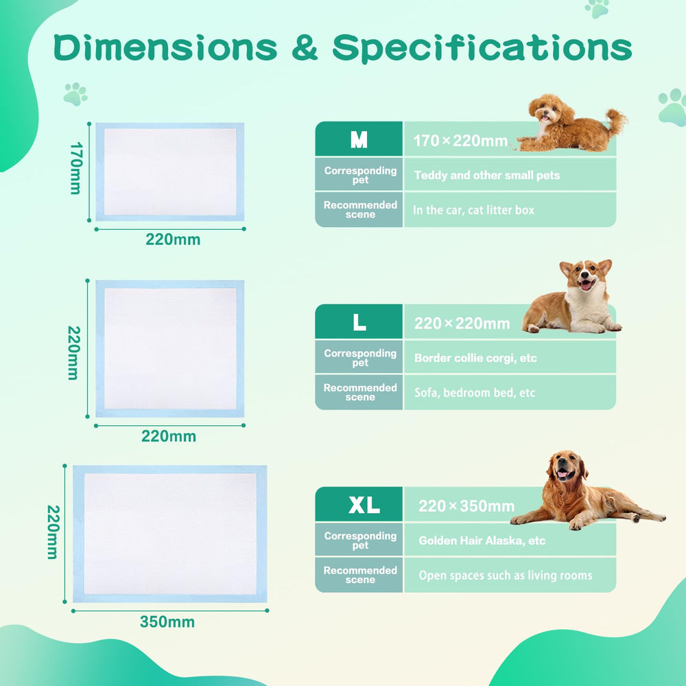 ZTAICOMGO multi-use pads suitable for dogs, cats, rabbits, and small pets.