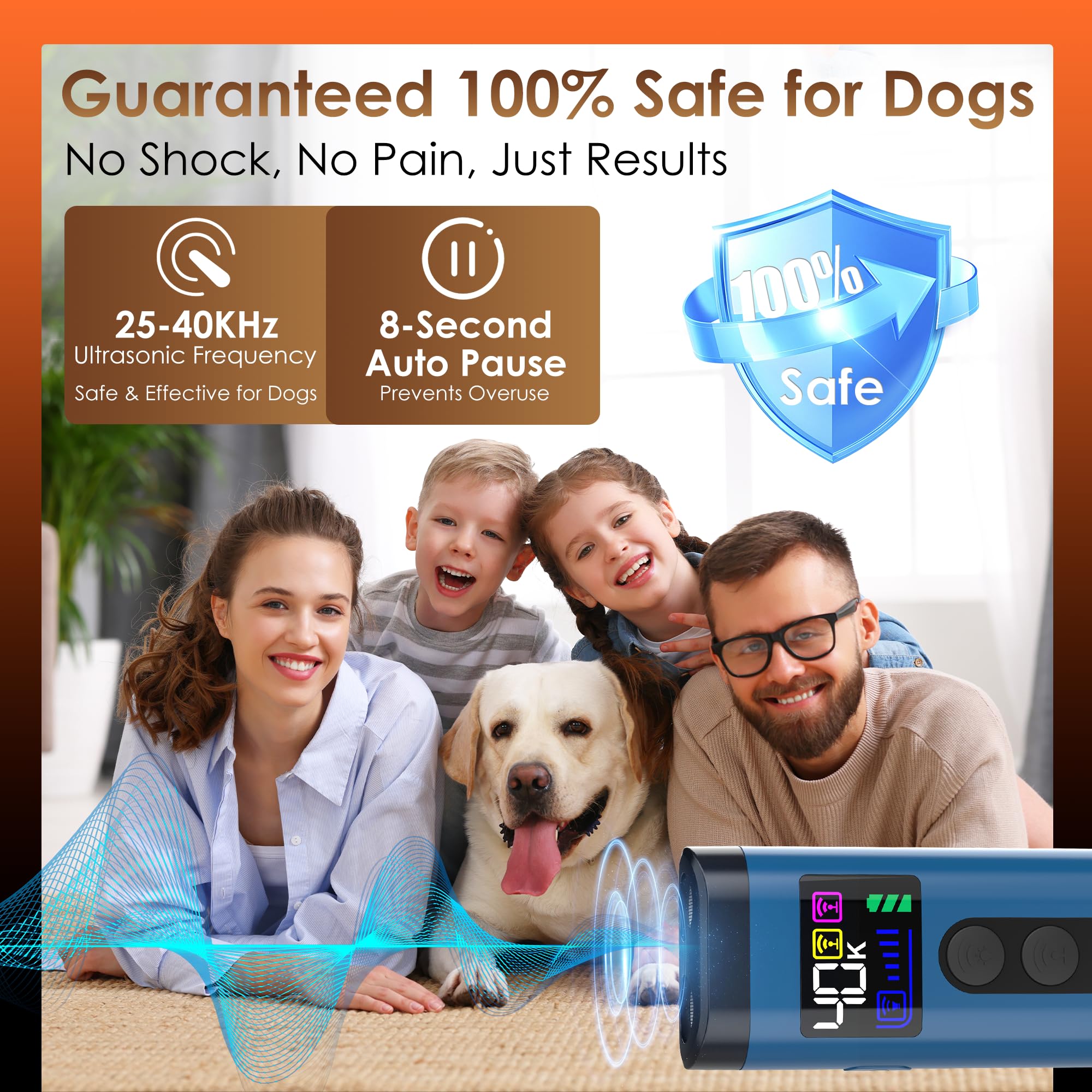 ZUIBAS travel-ready ultrasonic deterrent designed for quick, humane training on the go.