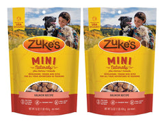 Zuke's Mini Naturals Salmon Recipe soft treats for training and bonding.