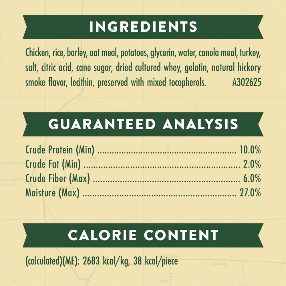 Soft, tender texture supports easy rewards during training.