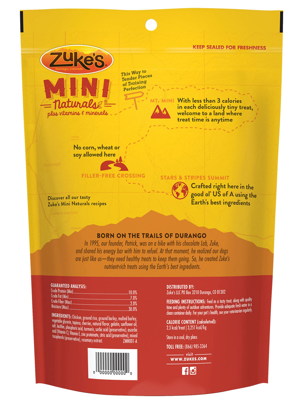 Zuke's Mini Naturals with added vitamins and minerals support a balanced reward routine
