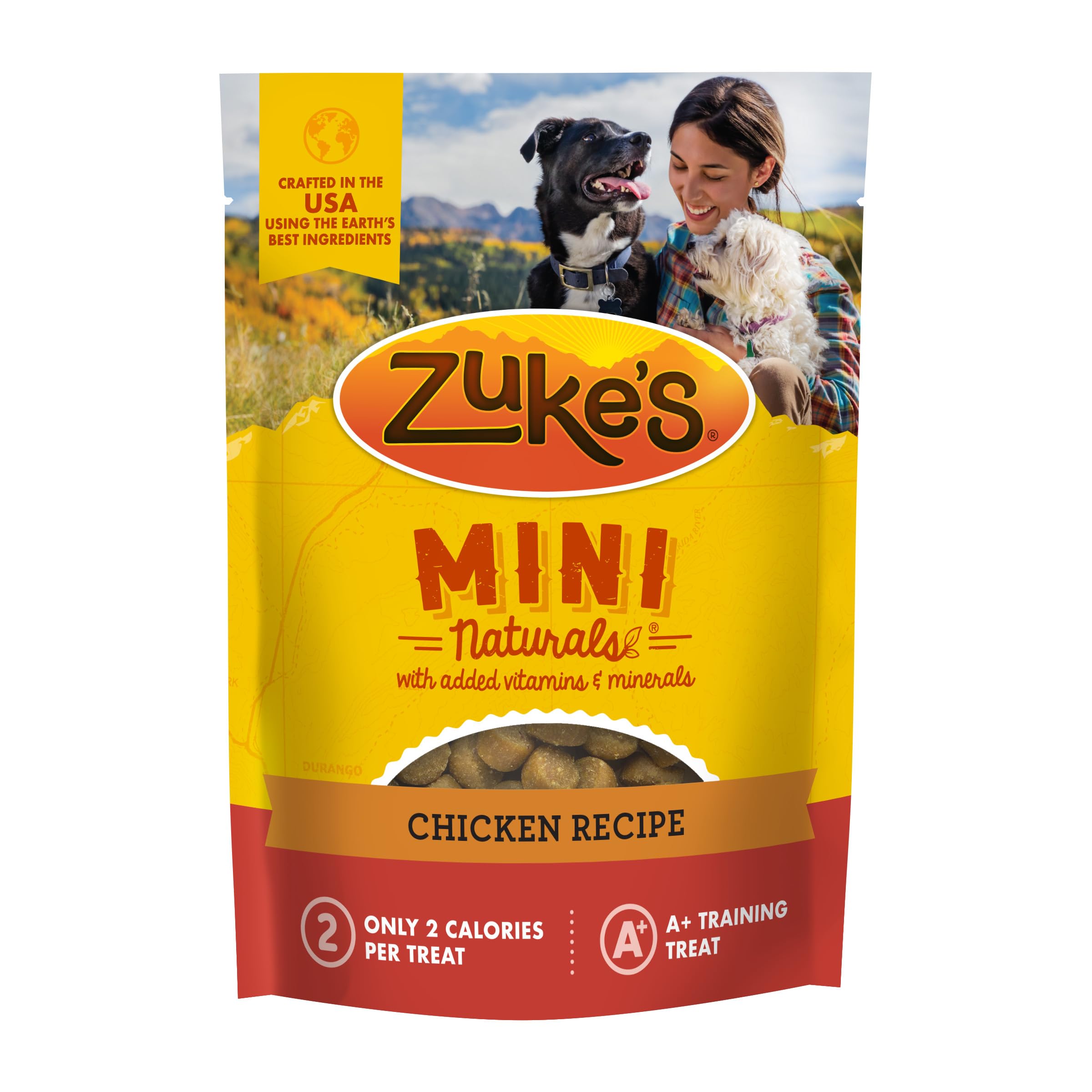 Zuke's Mini Naturals chicken-recipe treats on-the-go training reward