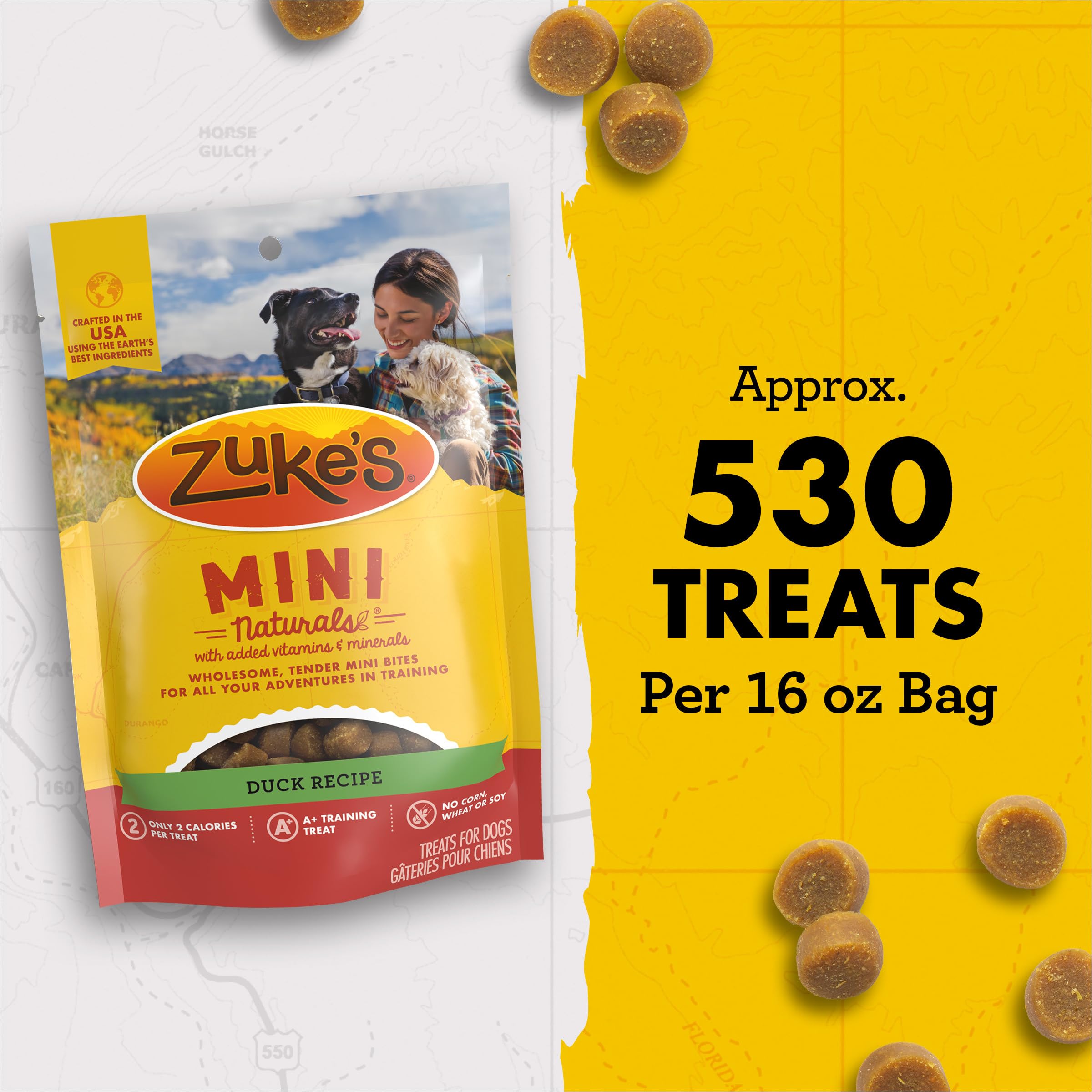 Zuke’s Mini Naturals duck recipe dog training outdoors