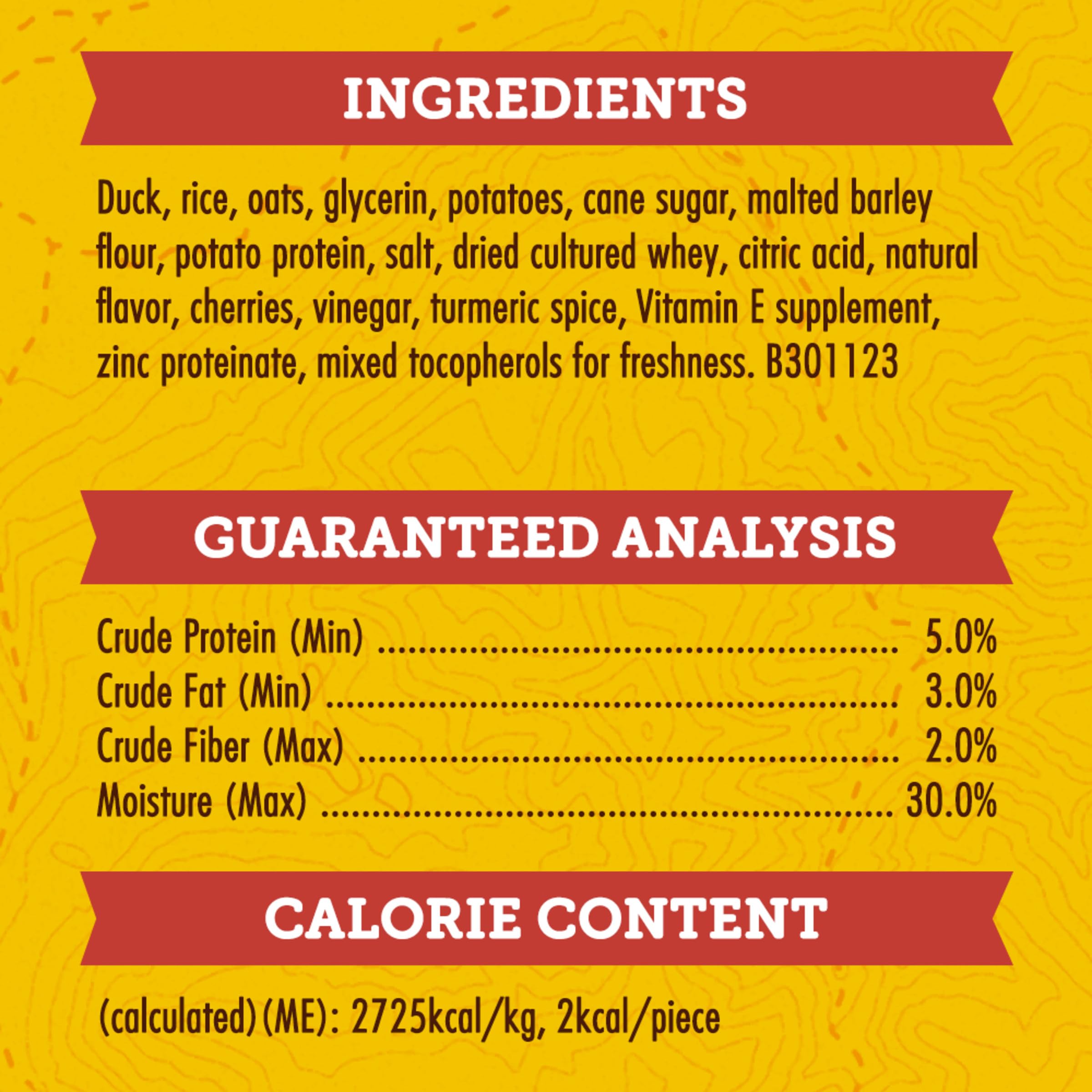 Zuke’s Mini Naturals duck recipe on-the-go bag used during a hike for quick rewards