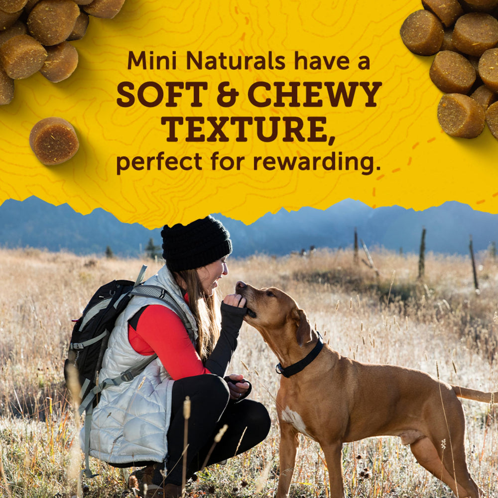Zuke’s Mini Naturals duck recipe pouch showing reseal feature for freshness