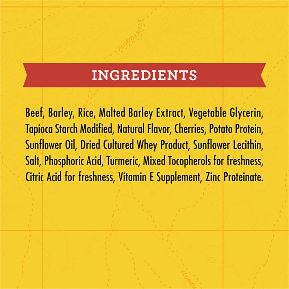 Zuke's Mini Naturals no corn, wheat, soy, or poultry.