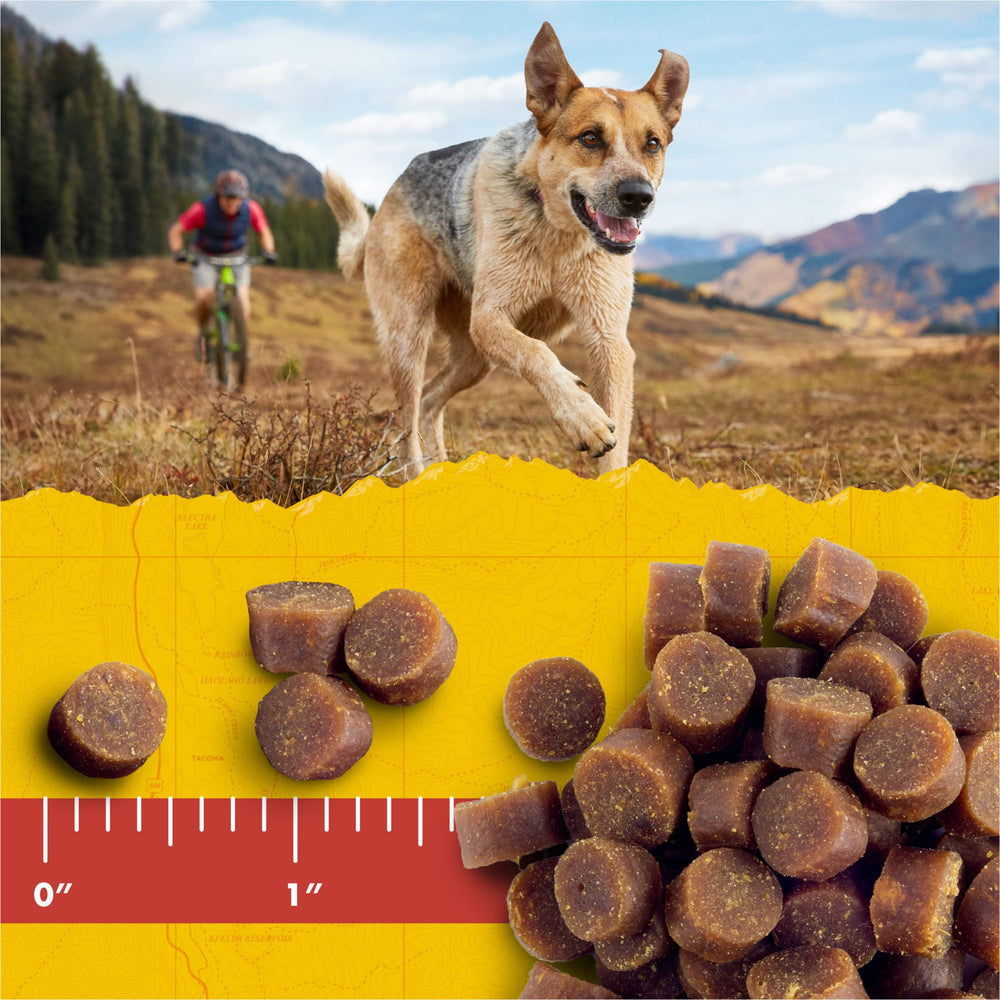 Whole-food cherries and berries blended into Zuke's Mini Naturals treats