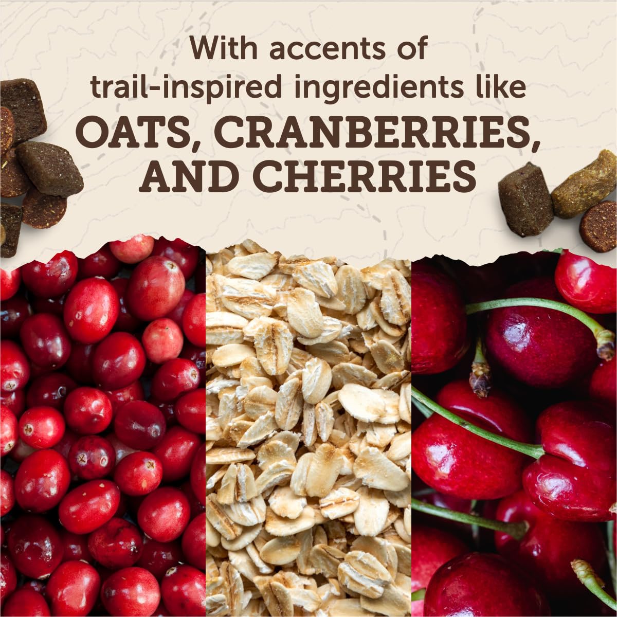 Crafted in the USA with earth’s best ingredients for Zuke’s Trail Mix.