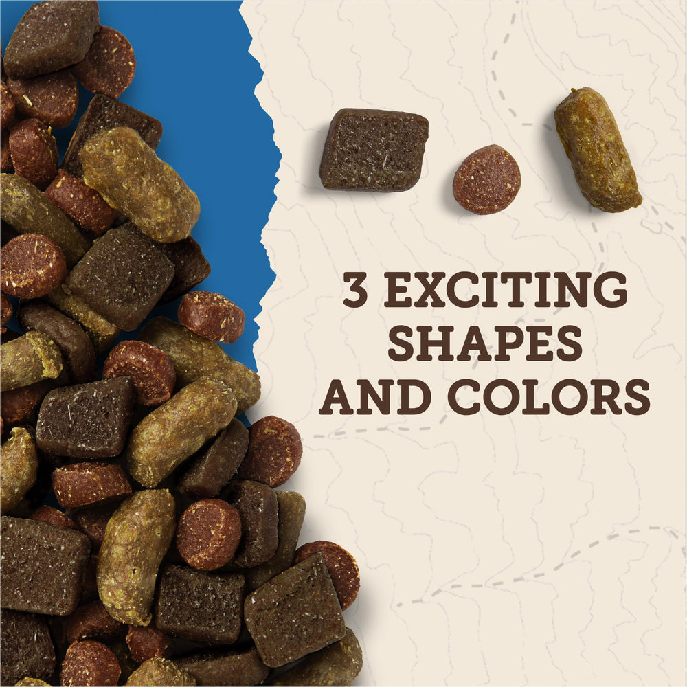 Zuke’s Trail Mix soft treats torn for training sessions.