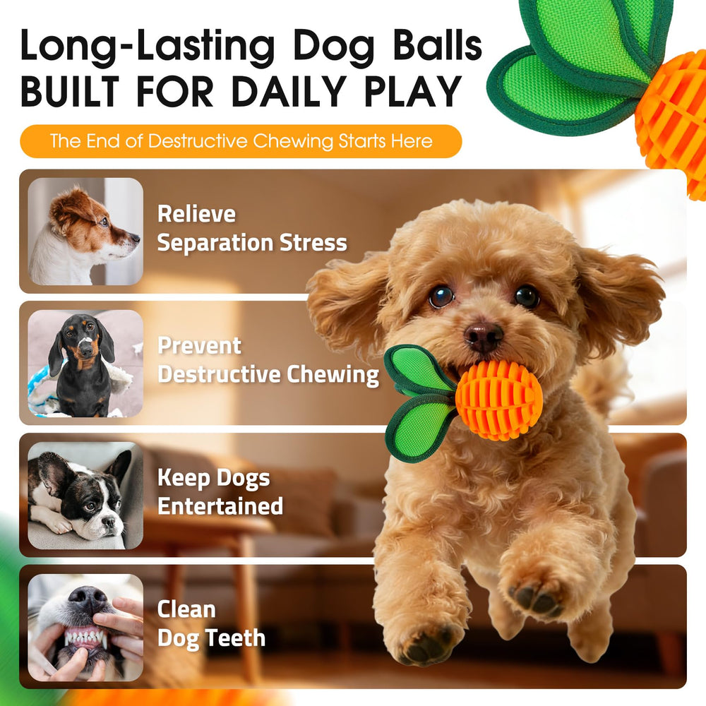 ZUMAEY small dog toy ball is lightweight for easy carry and play.