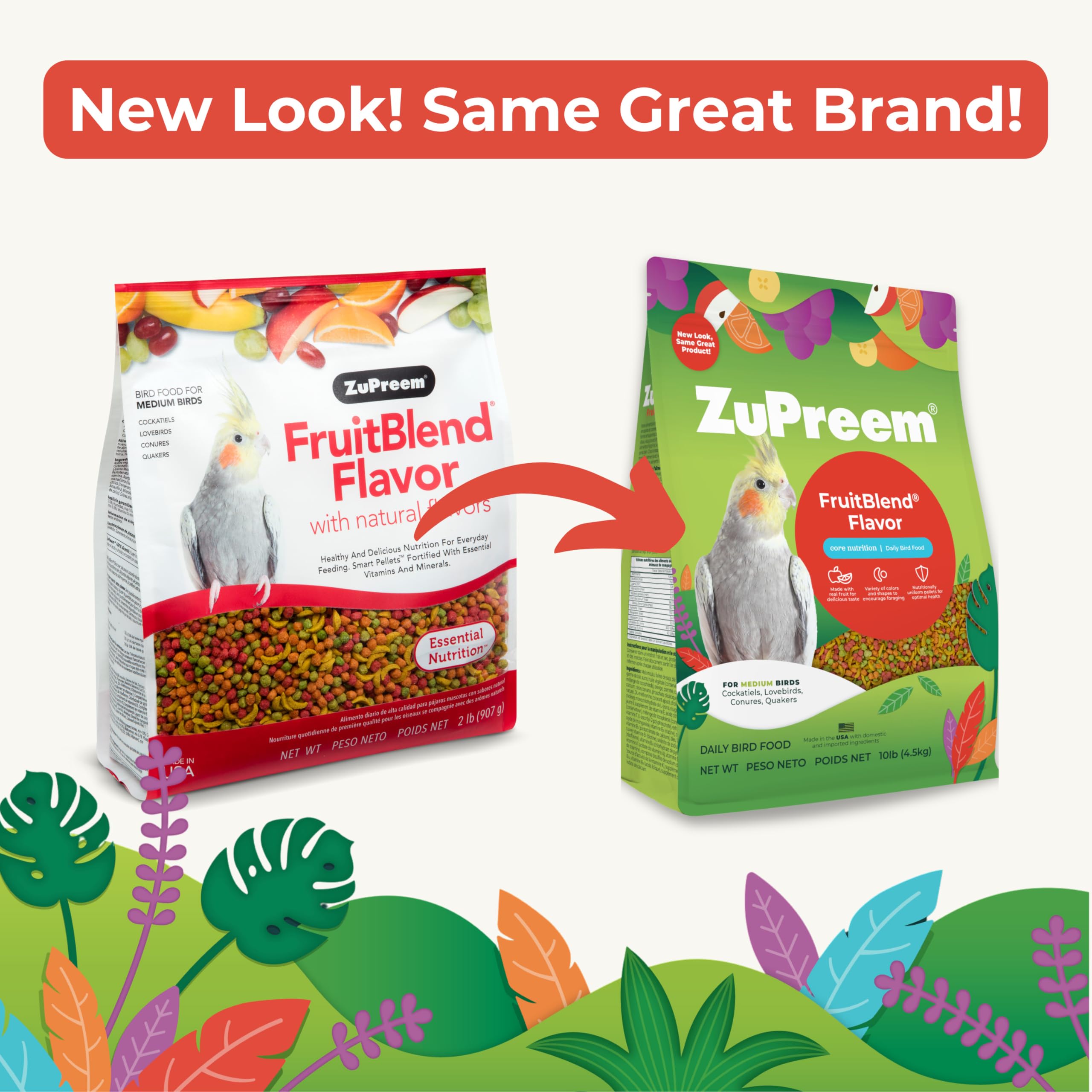 FruitBlend fruit-flavored pellets offering natural taste and daily nutrition