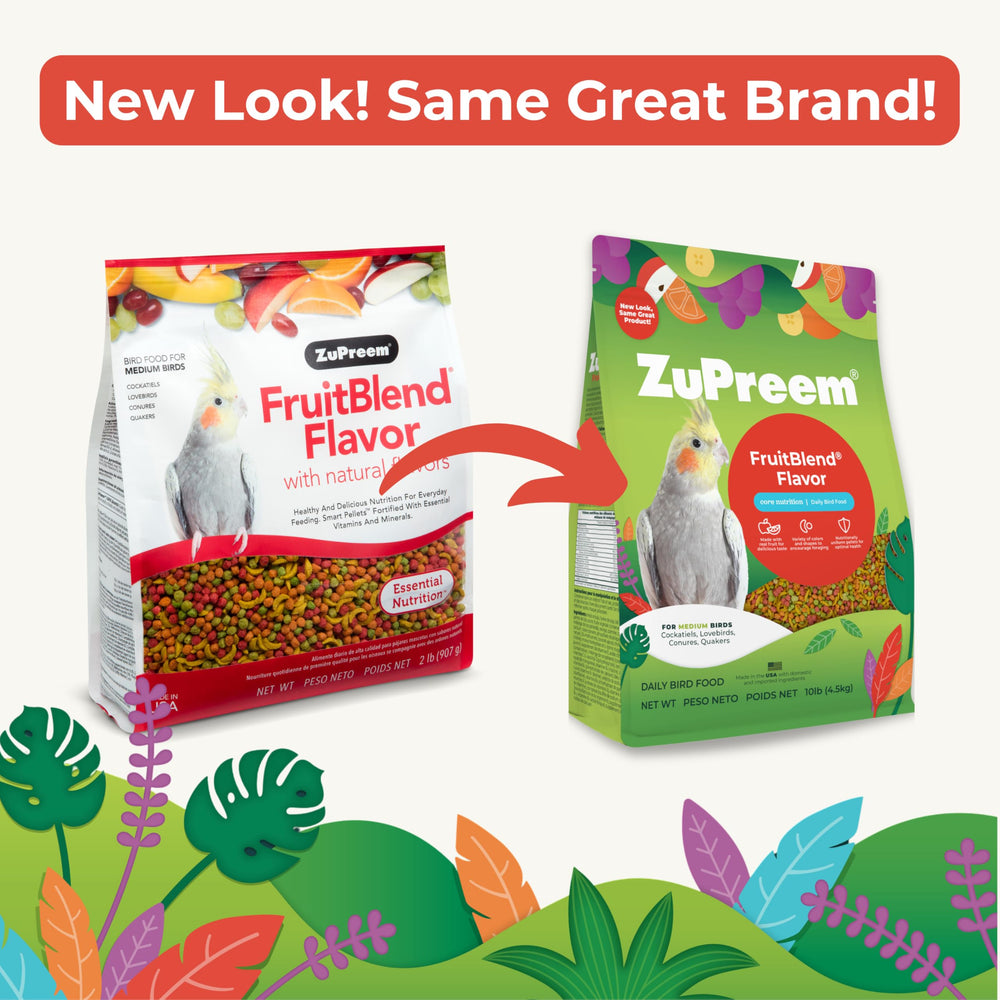 FruitBlend fruit-flavored pellets offering natural taste and daily nutrition