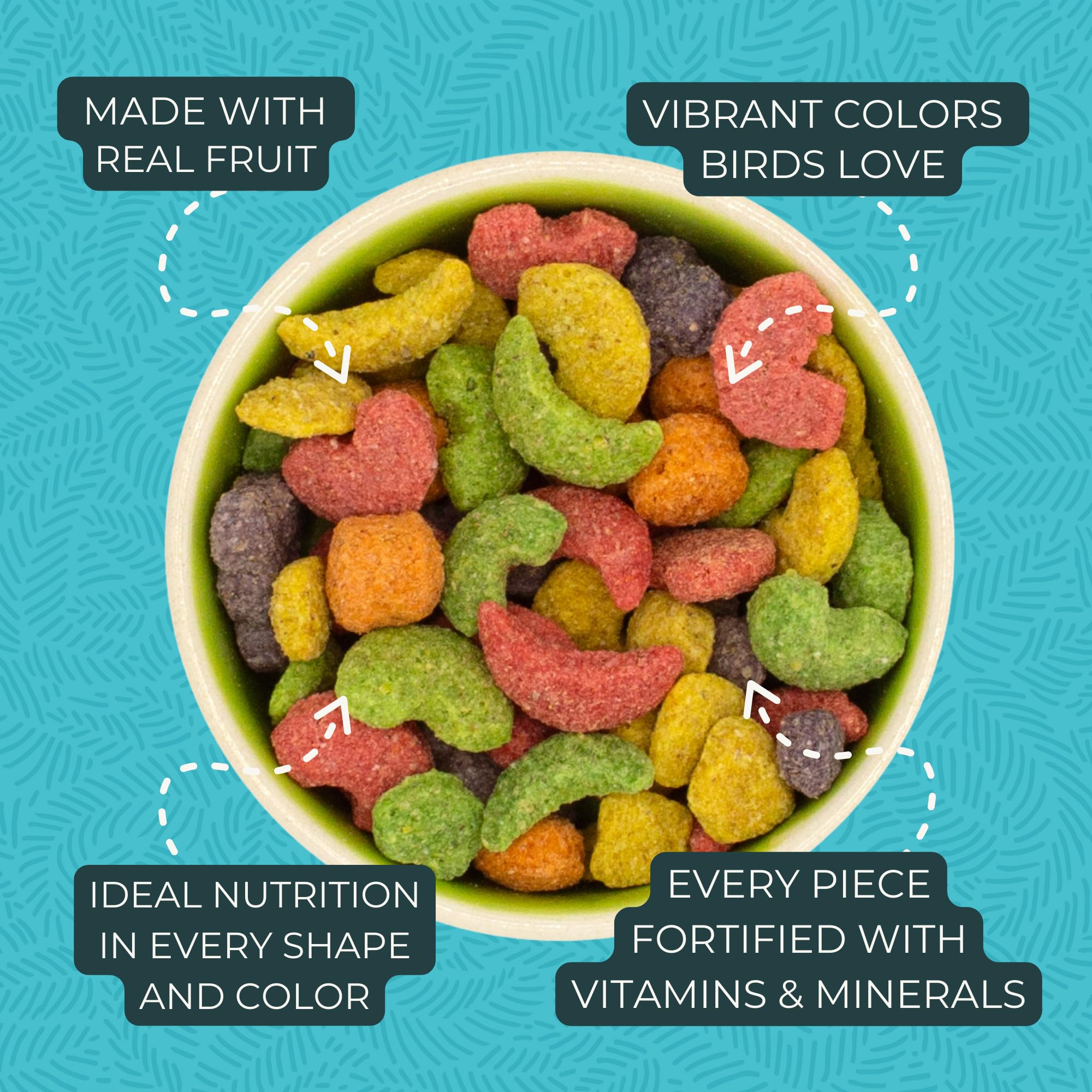 Foraging-stimulation with FruitBlend shapes encourages natural hunting for food