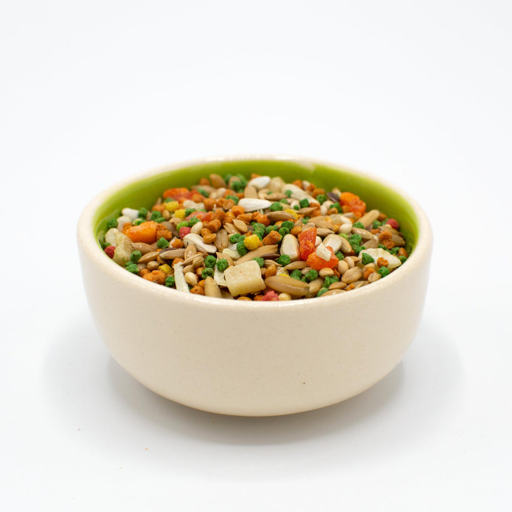 ZuPreem Smart Selects colorful mix showcases variety and enrichment for daily foraging.