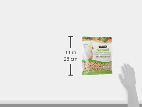 ZuPreem True Harvest pellets with cockatoo for easy daily feeding